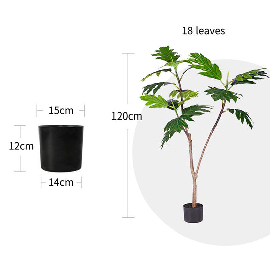 120cm Artificial Split-Leaf Philodendron Tree