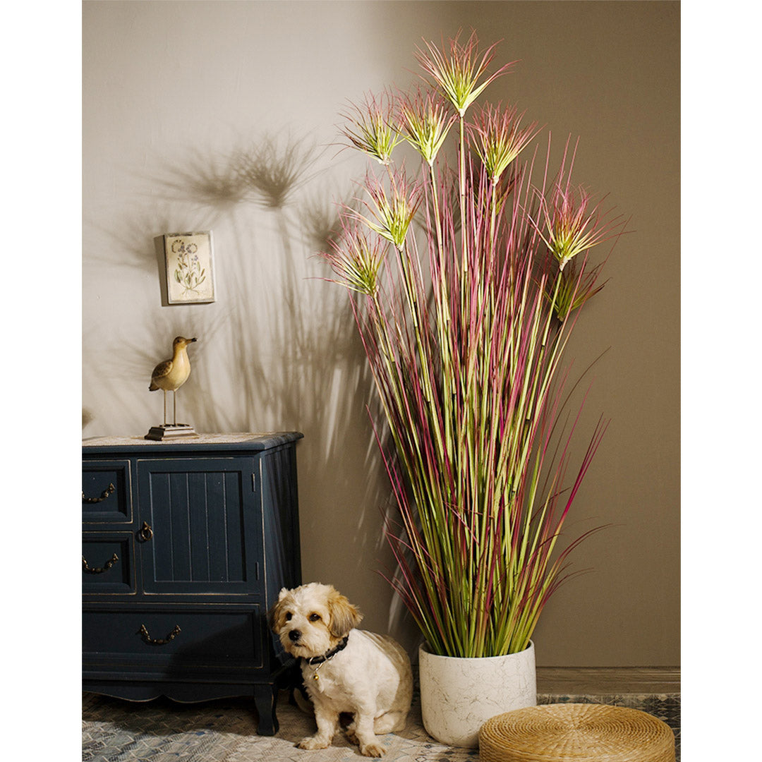 120cm Purple-Red Artificial Papyrus Plant