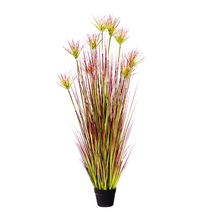 SOGA 150cm Purple-Red Artificial Indoor Potted Papyrus Plant Tree Fake Simulation Decorative $ 188.90