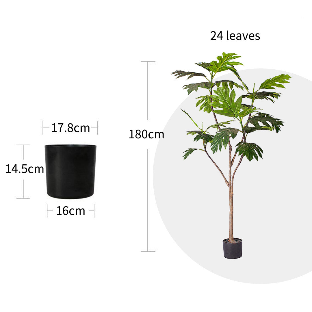 180cm Artificial Split-Leaf Philodendron Tree