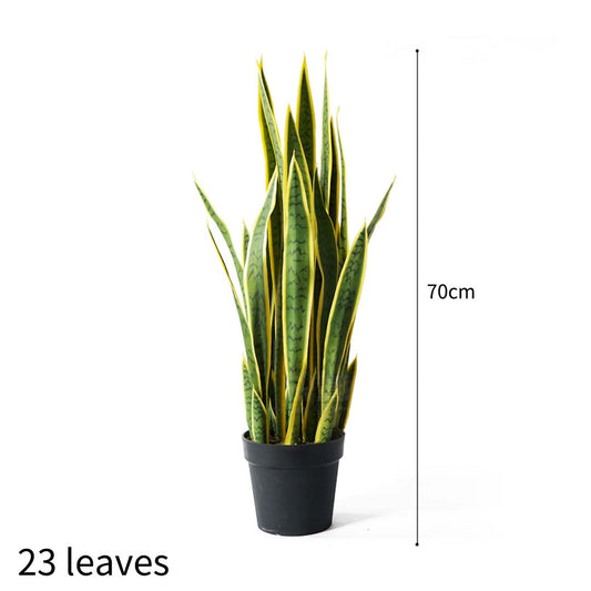 70cm Artificial Yellow Edge Tiger Plant