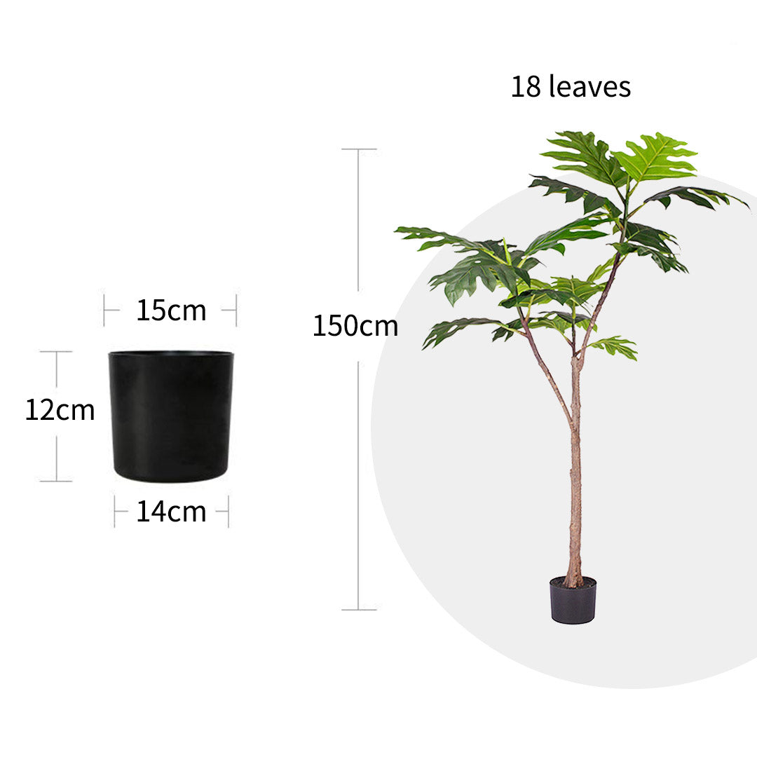 150cm Artificial Split-Leaf Philodendron Tree