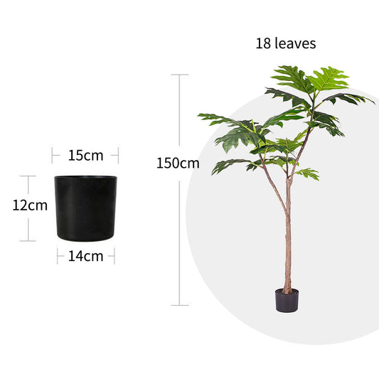 150cm Artificial Split-Leaf Philodendron Tree