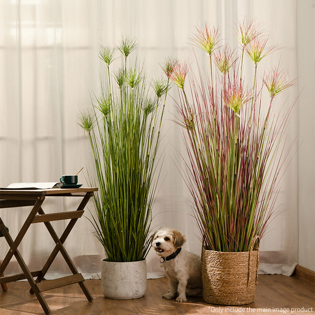 120cm Purple-Red Artificial Papyrus Plant