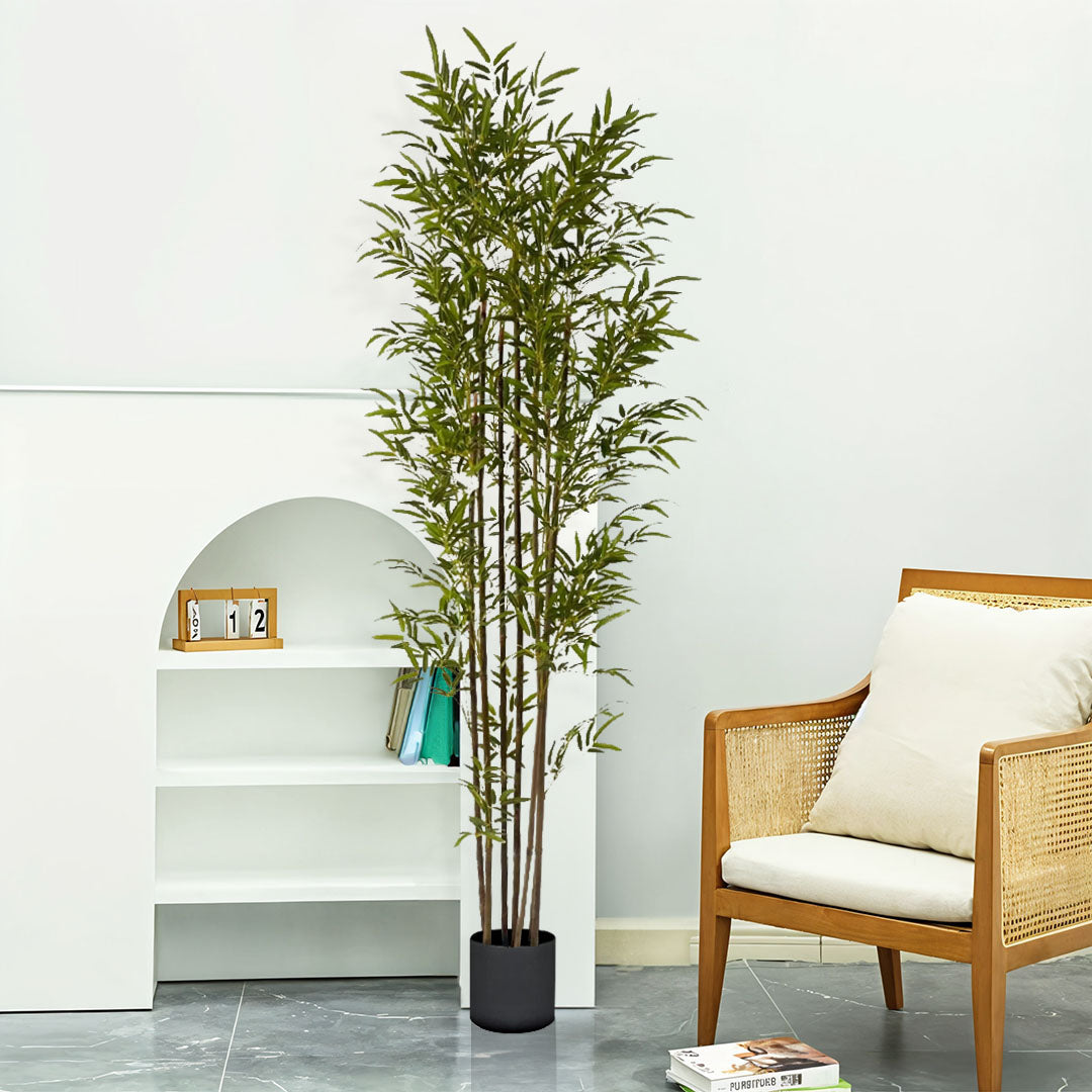 210cm Lucky Bamboo Artificial Plant w/ 7 Branches