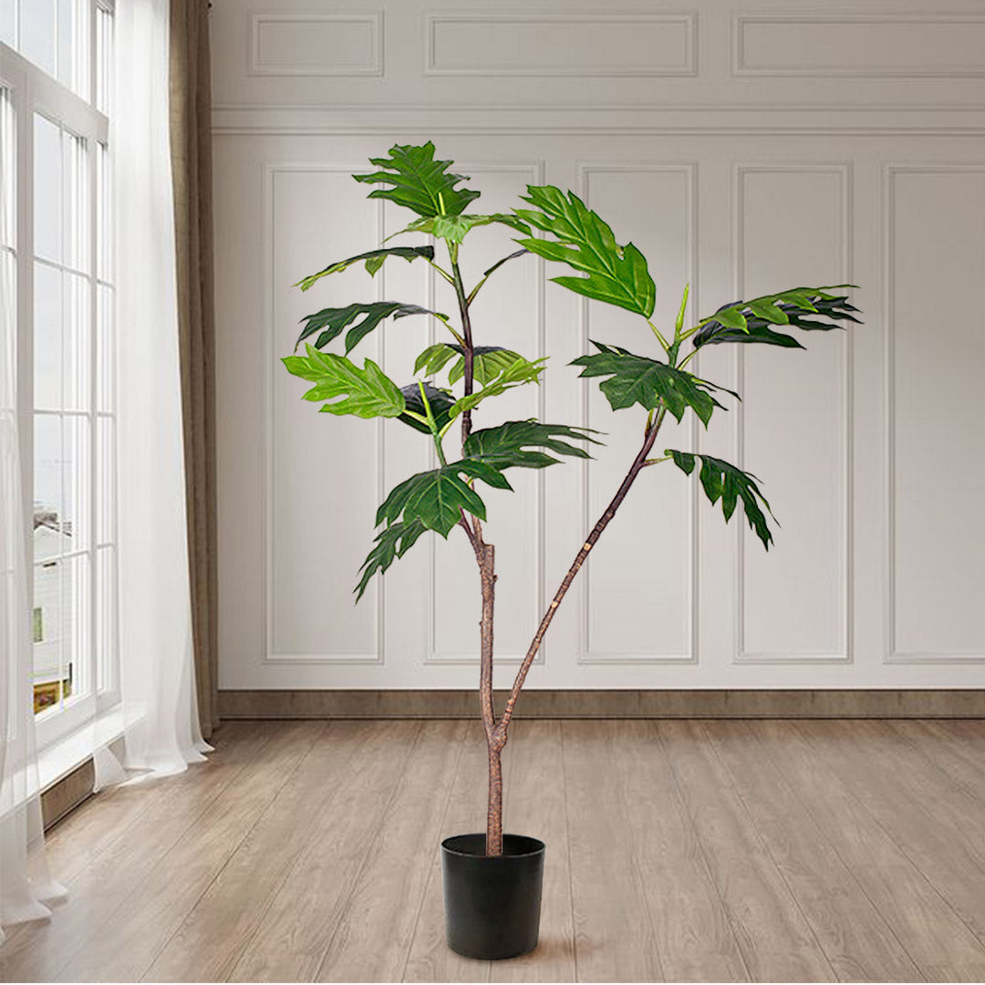 120cm Artificial Split-Leaf Philodendron Tree