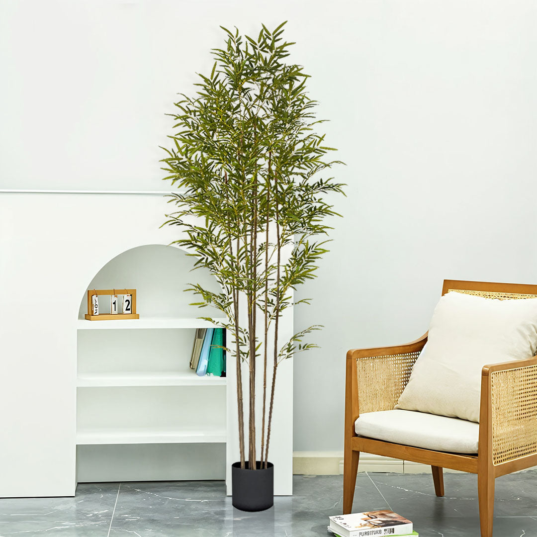 240cm Lucky Bamboo Artificial Plant w/ 7 Branches