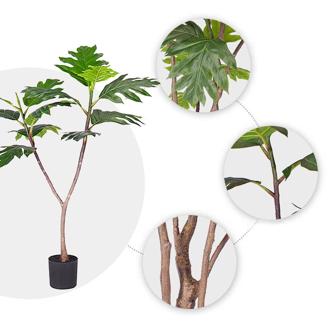 90cm Artificial Split-Leaf Philodendron Tree