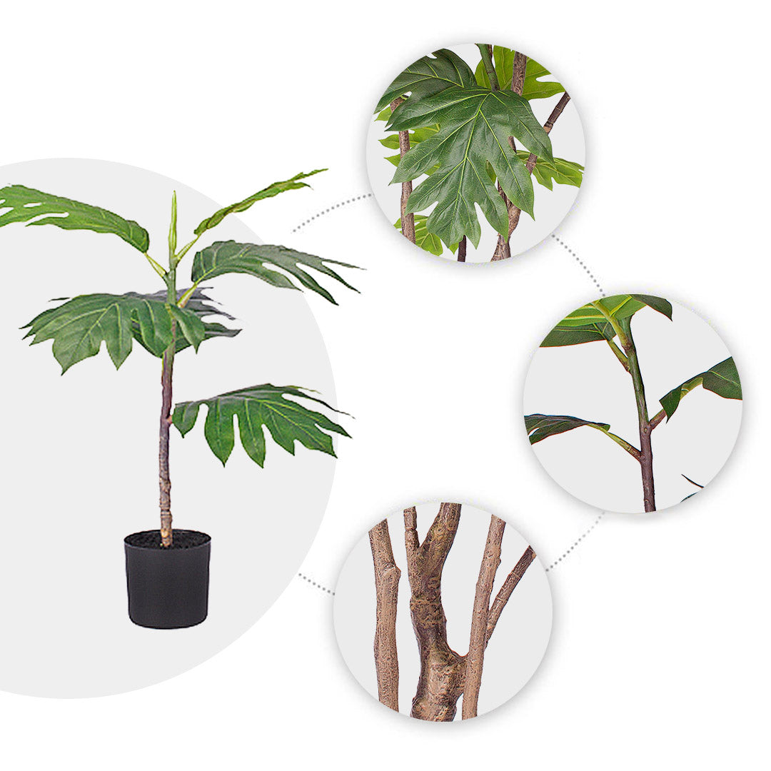 60cm Artificial  Split-Leaf Philodendron Tree