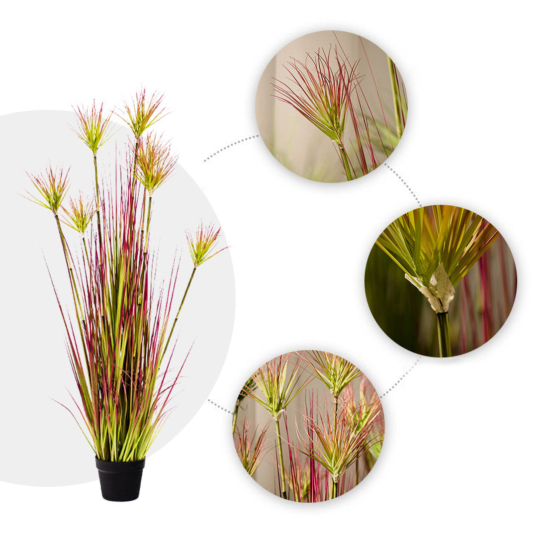 120cm Purple-Red Artificial Papyrus Plant