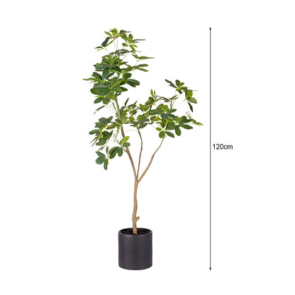 120cm Artificial Schefflera Dwarf Umbrella Tree
