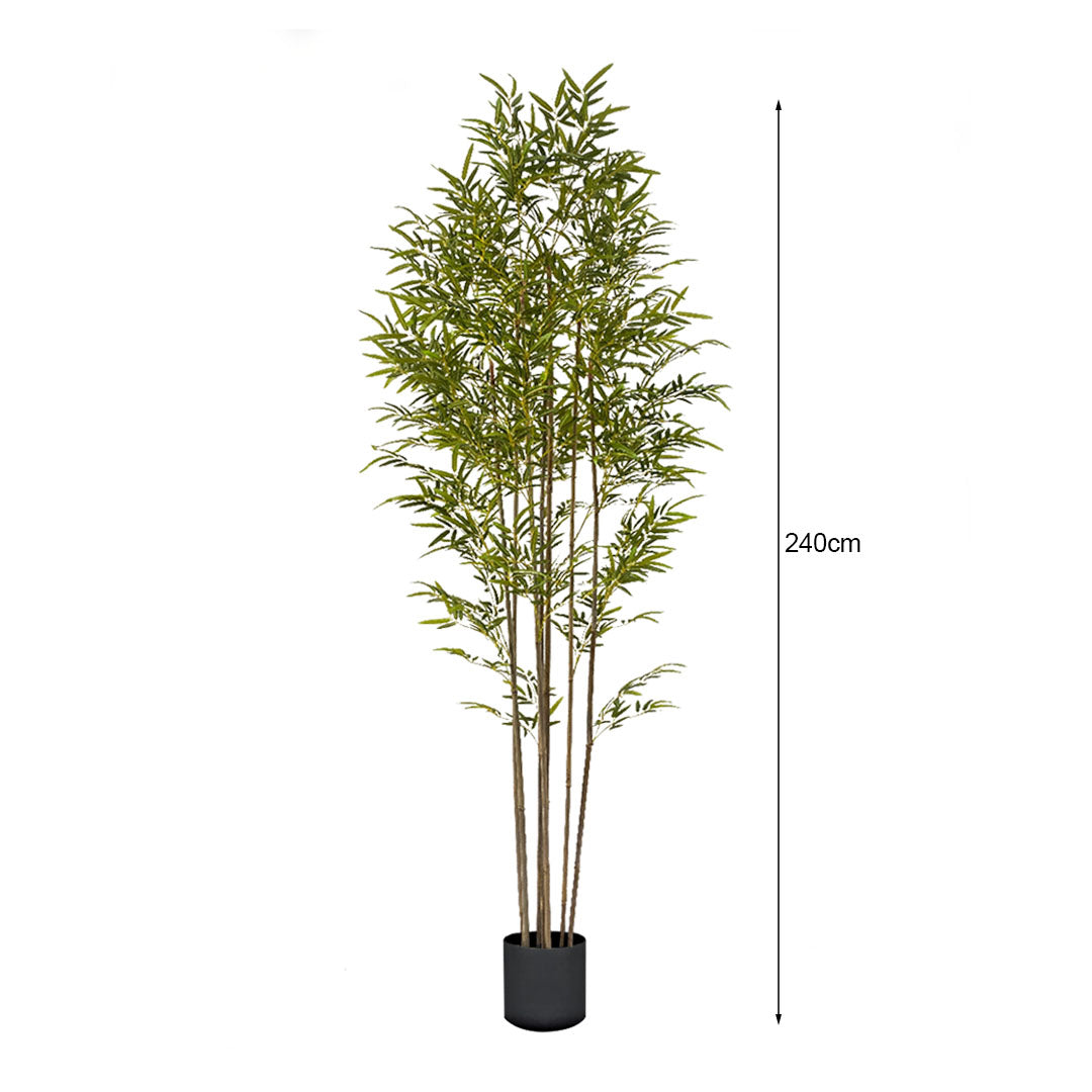 240cm Lucky Bamboo Artificial Plant w/ 7 Branches
