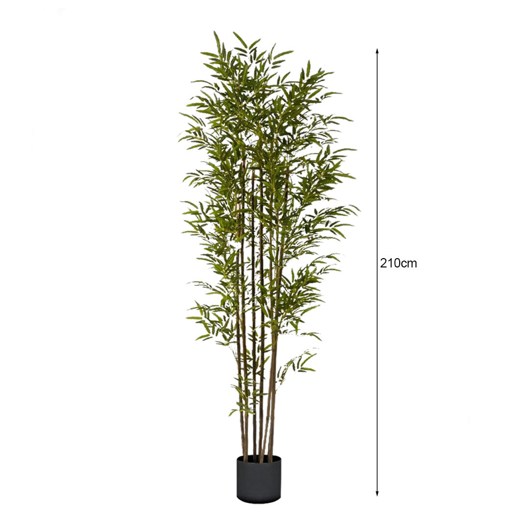 210cm Lucky Bamboo Artificial Plant w/ 7 Branches