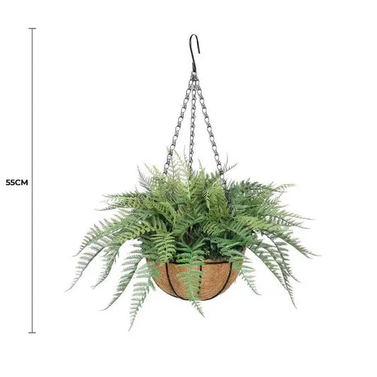 Fern Hanging Basket UV Resistant 55cm