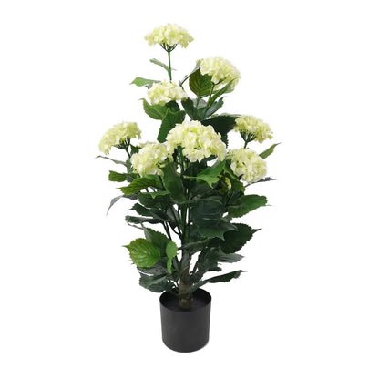 Flowering White Hydrangea Tree 90cm UV Resistant